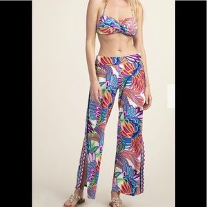 Trina Turk Paradise Plum swim and spa pants